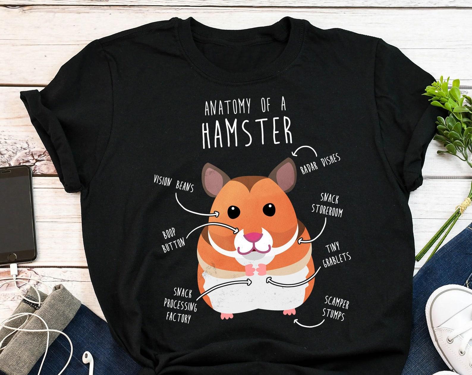 Syrian Hamster Shirt, , , Funny Hamster Lover Gift, Cute Pocket Pet T-shirt, Hamster Lover Tshirt, Tee, Hamster Mom, Dad 150