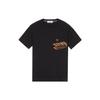 Loose Logo Print Crew Neck Short Sleeve T-Shirt Men Tops Black 781524688-V0029