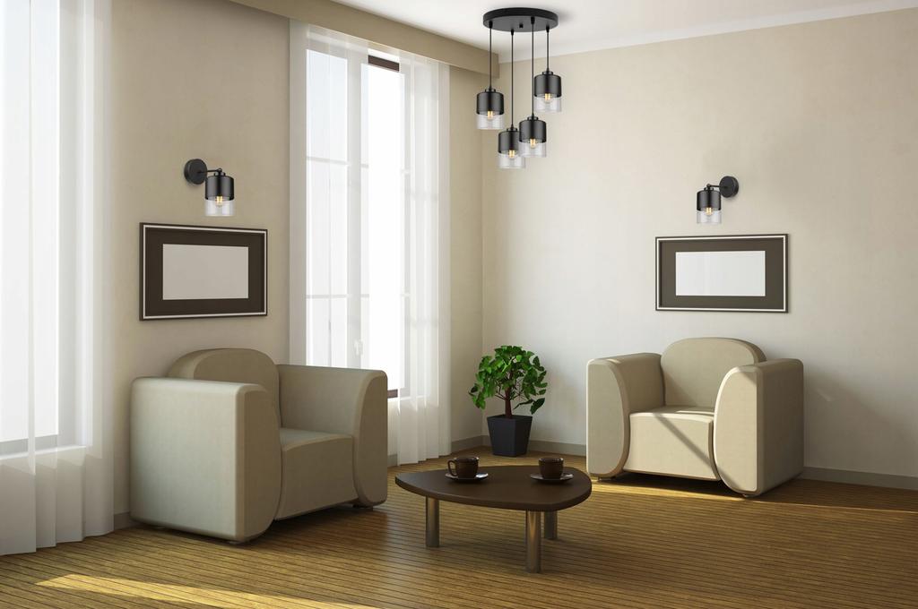 MODERNE DECKENHÄNGENDE LAMPE GLASLÜSTER