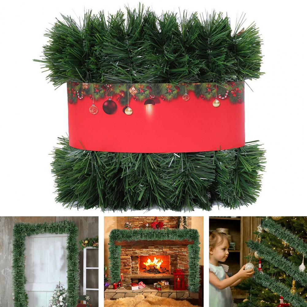 Artificial Pine Garland Realistic Christmas Pine Garland for Indoor/outdoor Decor Artificial Pine Streamers Xmas Tree Wreath