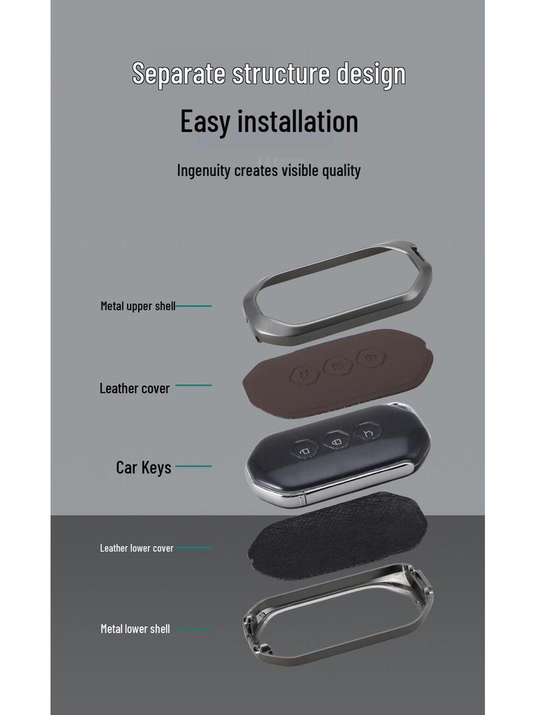 High-End 2023 Wuling Capgemini Smart Key Cover - Unisex Auto-Schutzhülle