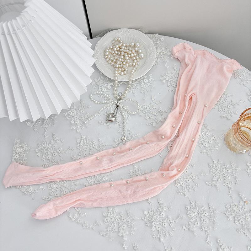 Girls Spring/Summer Fishnet Stockings - Thin Lolita Style Mesh Tights for Princess, Anti-Mosquito.