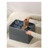 Oxford Cloth Space Saving Shoe Storage Organizer, with Adjustable Partition, Foldable, Suitable for Shoes, Clothes, and Accessories, with Zipper