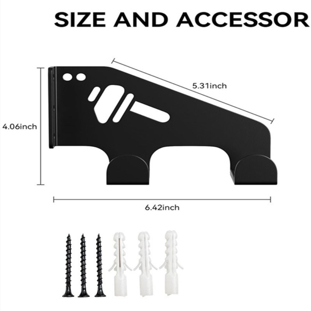 Tool Hanger Metal Chainsaw Wall Mount Space Saver Heavy Duty Chainsaw Hangers Anti-Slip Chainsaw Rack Shed Organization