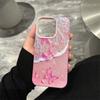 Phone Case For Samsung S23 Ultra S24 Ultra S25 Ultra A15 A16 A26 A36 A56 Luxury Pink Beach Butterfly Durable Shockproof Case