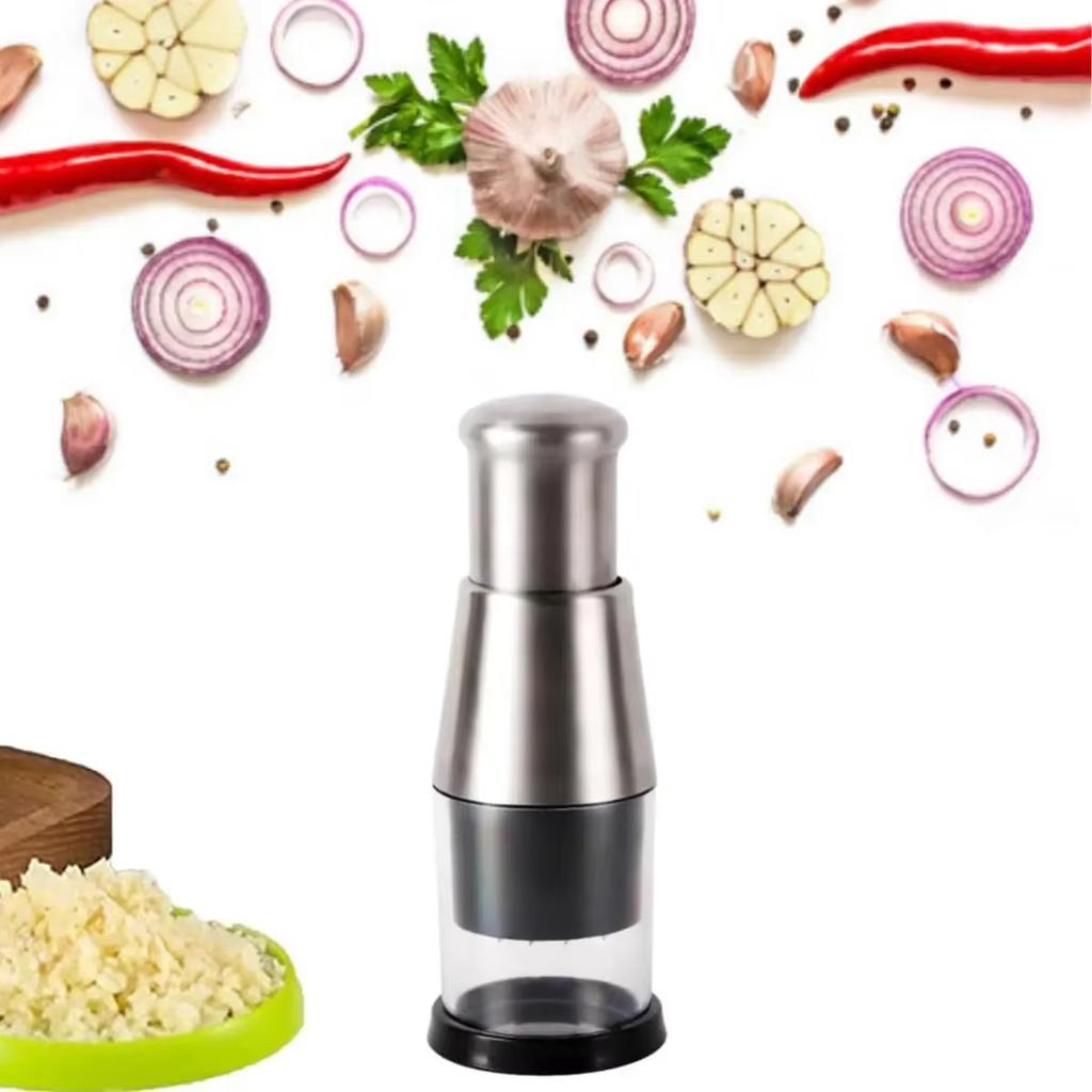 Stainless Steel Patting Knife Garlic Puree Tool Food Vegetable Garlic Onion Dicer Mincer Household Cutter Peeler Accessory