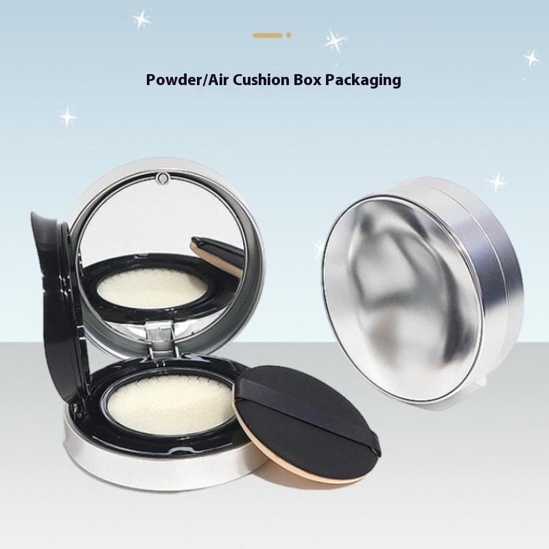 Leere Luftkissen-Puderquaste Box Tragbare Kosmetik-Make-up-Hülle Behälter Mit Puderquaste Spiegel Zum Befüllen von BB-Creme Foundation