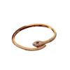 18k Gold-Plated Zircon Snake Bangle: Elegant High-End Fashion Bracelet for Women