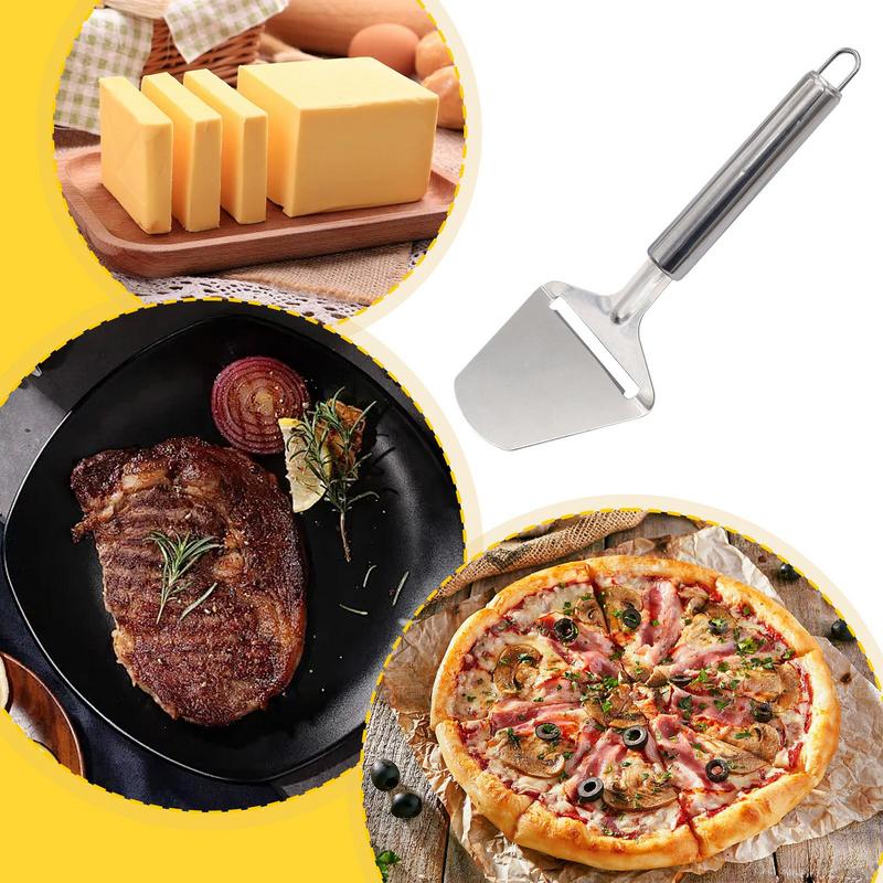 Stainless Steel Cheese Cutter Ham Planer Cheese Slicer Baking Cake Pizza Spatula For Home Kitchen Cooking Cutting Tools