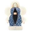 LOUIS VUITTON Vivienne Shearling Backpack Regular Women's White & Blue M26786