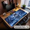 Wolf Theme Custom Mouse Pad Personalized With Name Text Customized Desk Mat For Office Home Decor