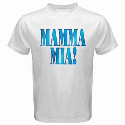 Mamma Mia Musical Logo Alb Tricou unisex