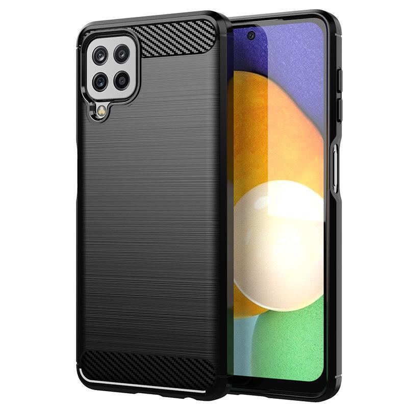 Flexible Carbon Cover for Samsung Galaxy A22 4G - Black