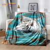 Beast Animal Tiger, Sabretooth Cartoon Soft Plush Blanket,Flannel Blanket Throw Blanket for Living Room Bedroom Bed Sofa Picnic