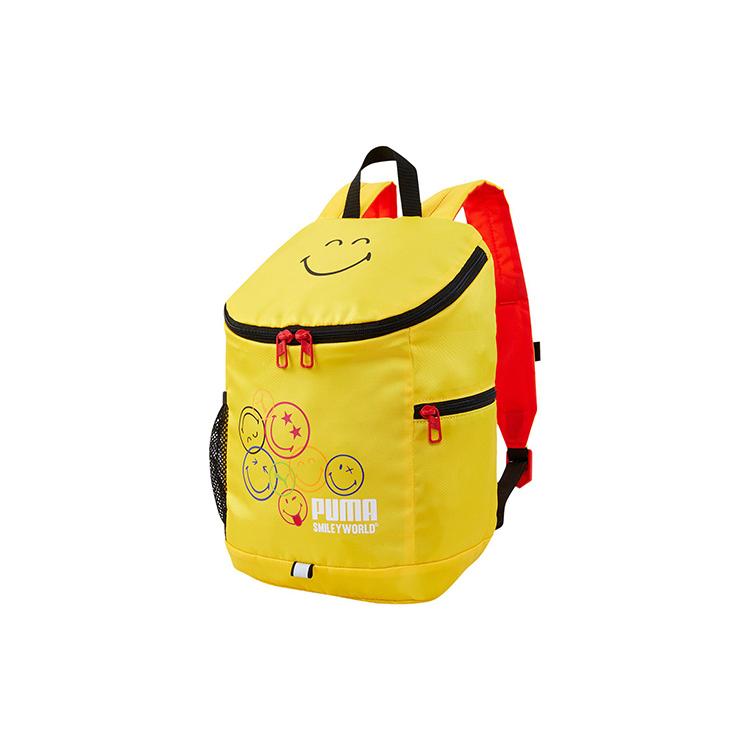 New PUMA SMILEYWORLD Collaboration Fabric Backpack Regular Unisex Yellow 078767-01