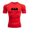 Men's Quick Dry Compression Athletic T-Shirt, Bat Pattern Br