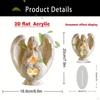 2D Flat Acrylic Angel Tabletop Ornament for Living Room Festival Bookshelf