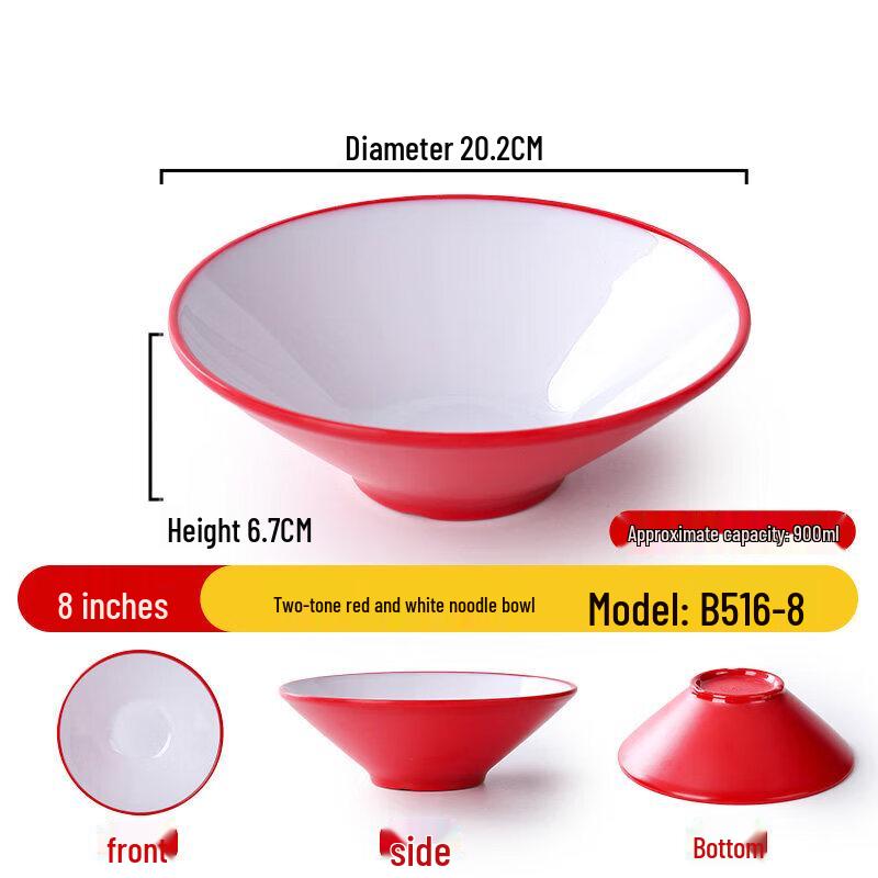 Nordic Style Melamine Soup Bowls