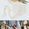 Bohemian Beret Cap Hand-knitted Knitted Hat Fashion Summer Flower Hat  for Women