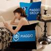 P-Piaggio Logo Pillow Covers Cartoon Sofa Decorative Home Double-sided Printing Short Plush Cute Cushion Cover