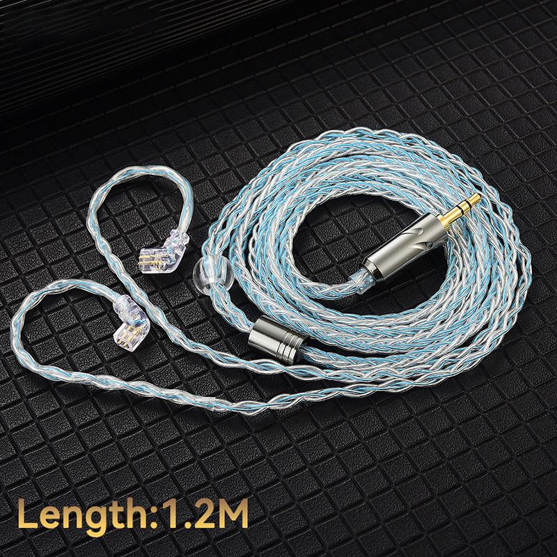 

Qkz T1 кабель для наушников 8-жильный медный посеребренный провод для обновления 3,5 мм проводной кабель для наушников для Zxn Zxt Ak6 Zs10 Edx Pro Zsr Cca A3