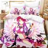 No Game No Life Bedding Set Cartoon Anime Adult Boys Bedroom Duvet Cover Sets 3D Kawaii Girl
