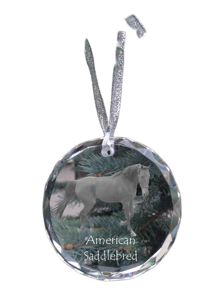 American Saddlebred – Crystal bauble with a photo, horse photo in crystal | Art-Dog