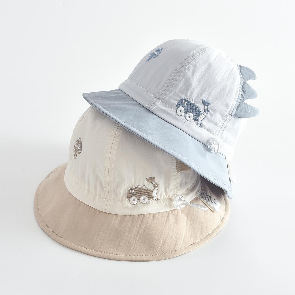 Spring and Summer Children's Hats, Pure Cotton, Outdoor Windproof and Sunshade, Student Basin Hats, Brim Sunshade, Fisherman Hats