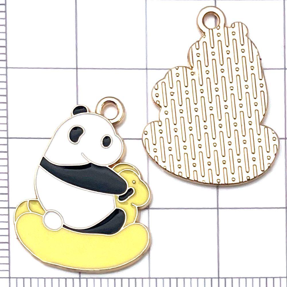30 Mixed Black & White Enamel Panda Charms for DIY Jewelry