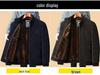 Men's Woolen Winter Coat with Fleece Lining and Thick Insulation - Ideal for Middle-aged and Elderly.