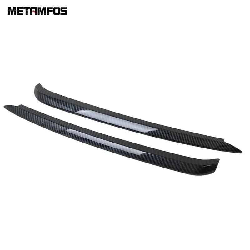 For Mazda 6 M6 Atenza - 2024 Carbon Fiber Front Fog Light Lamp Eyelid Eyebrow Foglight Molding Trim Car Accessories