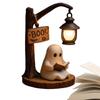 Cute Ghost Reading Corner Lamp 3D Resin Aesthetic Halloween Ghost Night Light For Indoor Decorations Living Room Bedroom