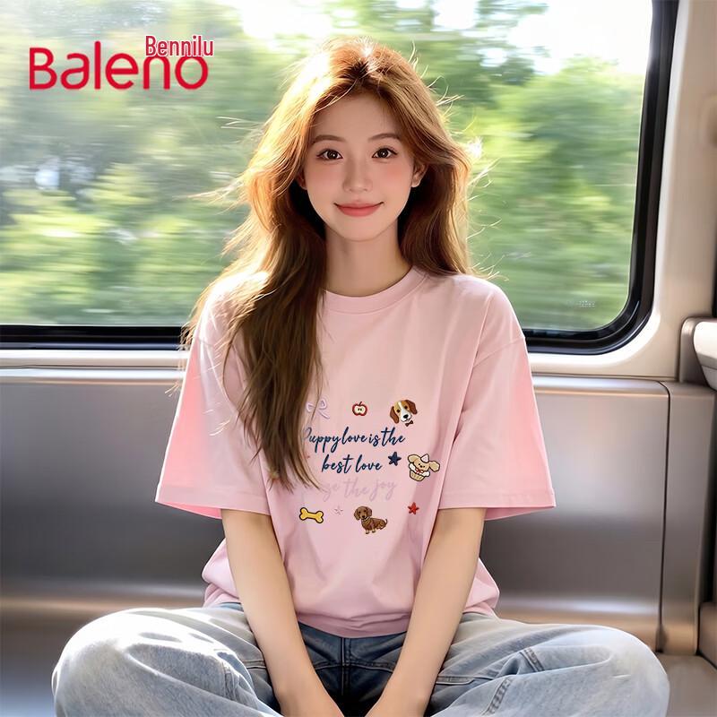 Baleno Women s Pure Cotton Short Sleeve T-Shirt M