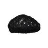 Brown Hat Crochet Knit Beret - Black