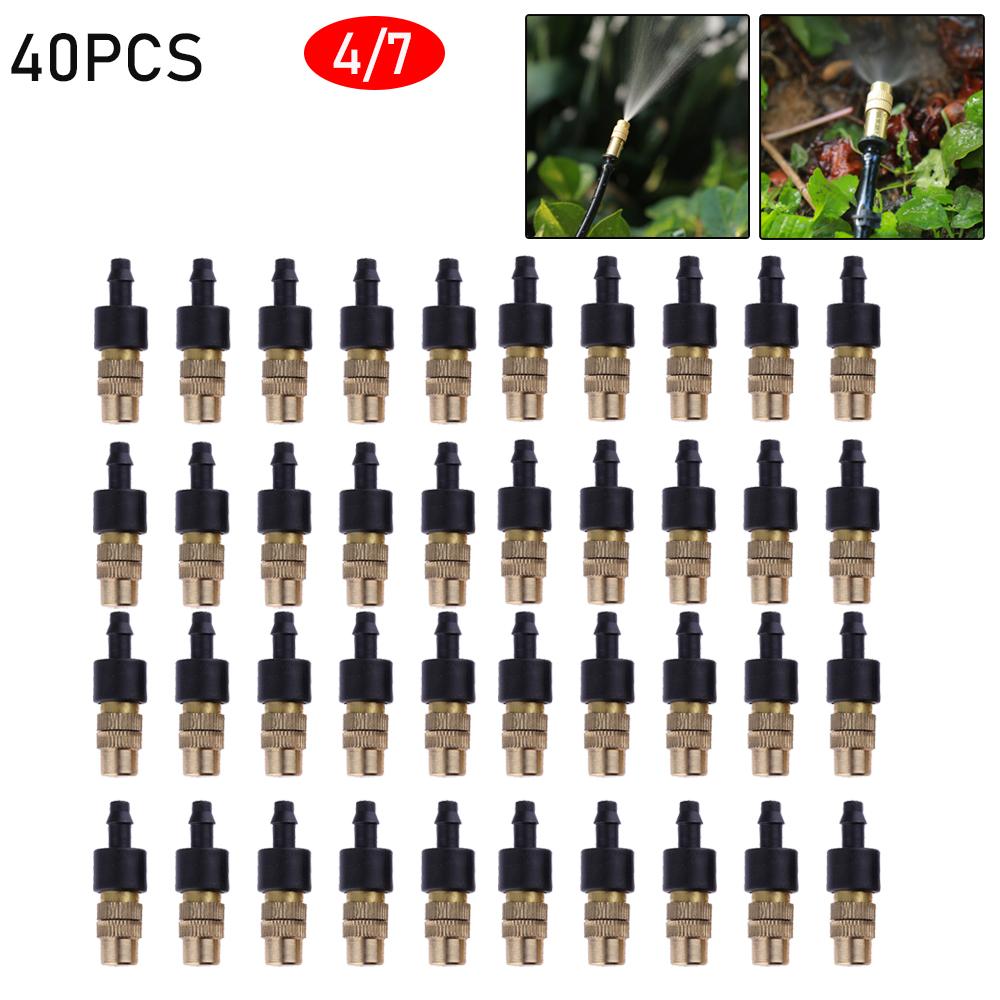 10-100pc 4/7 Dripper Drip Head Adjustable Brass Sprinkler Head Agricultural Misting Nozzles Garden Gardening Irrigation