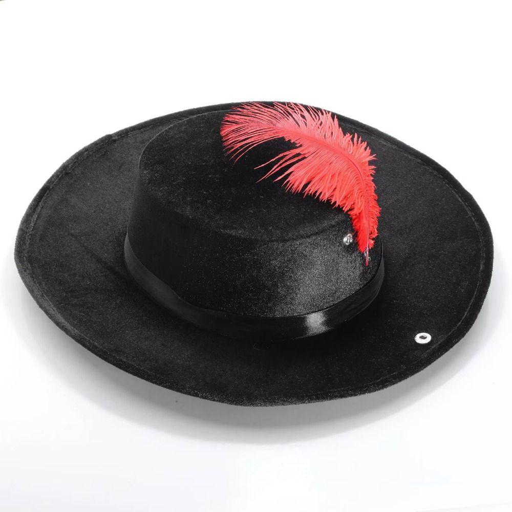 Feather Decor Vintage Fedoras Hats Wide Brim 1920s Jazz Hat Gentleman Fedoras Hats  Halloween