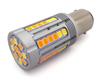 2 pezzi lampadina P21/5W LED BAY15D 12-24V 21/5W bianco-arancione senza errore Off-Road