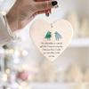 2d Christmas Sea Glass Christmas Tree Heart Shaped Decoration Ornaments