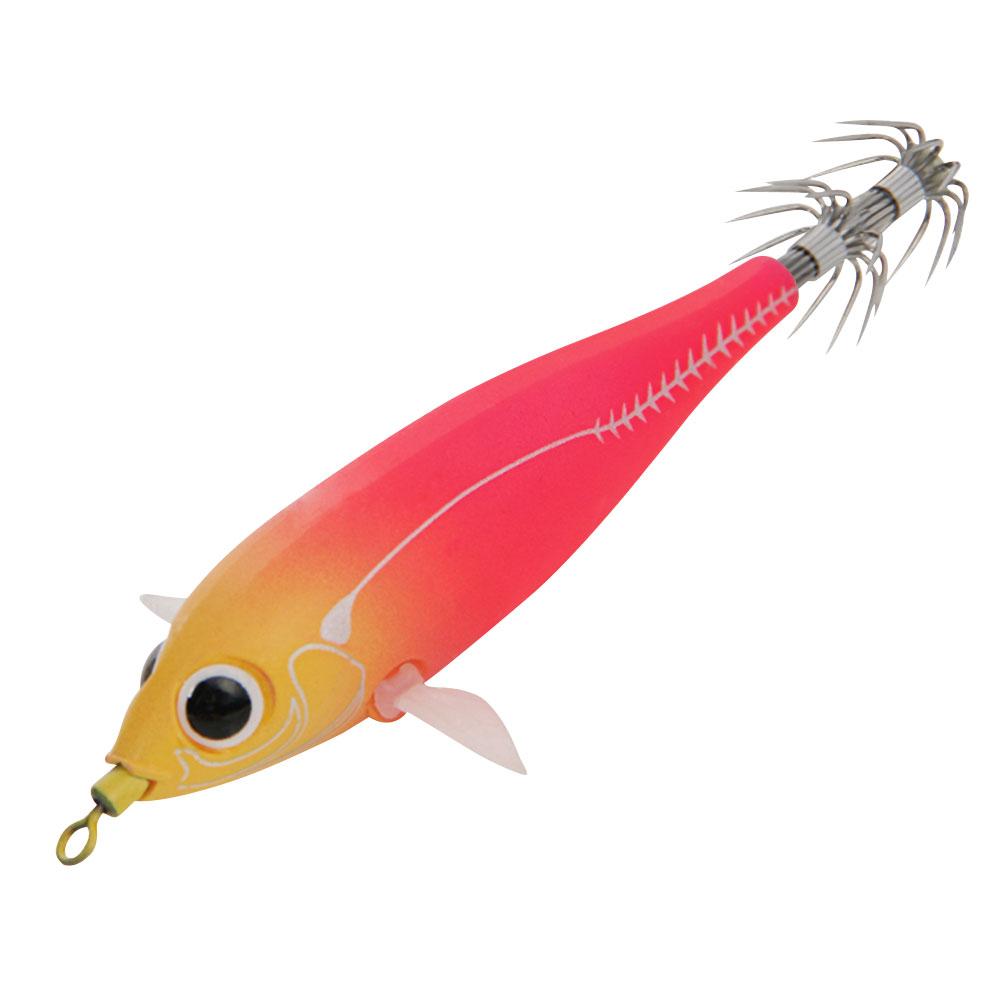 83mm Luminous Squid Lure Night Fishing Lamp Hook Double Hook Cuttlefish Attracting Lure Fish Shaped for Saltwater Freshwater