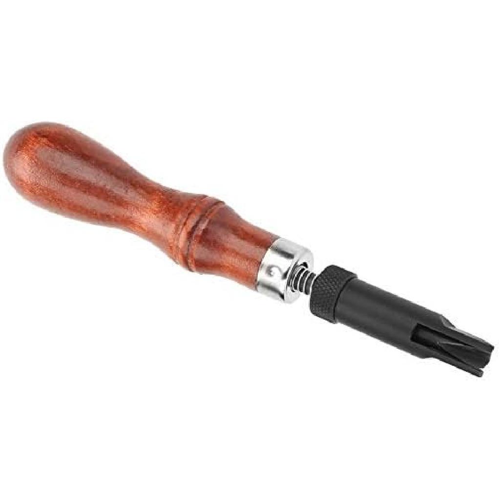 Leather Crafttool Groover, Adjustable "V" Type Leather Craft Stitching Groover Push Groover Skiving Edger Beveler Leather Grooving Craft Gouge Tool