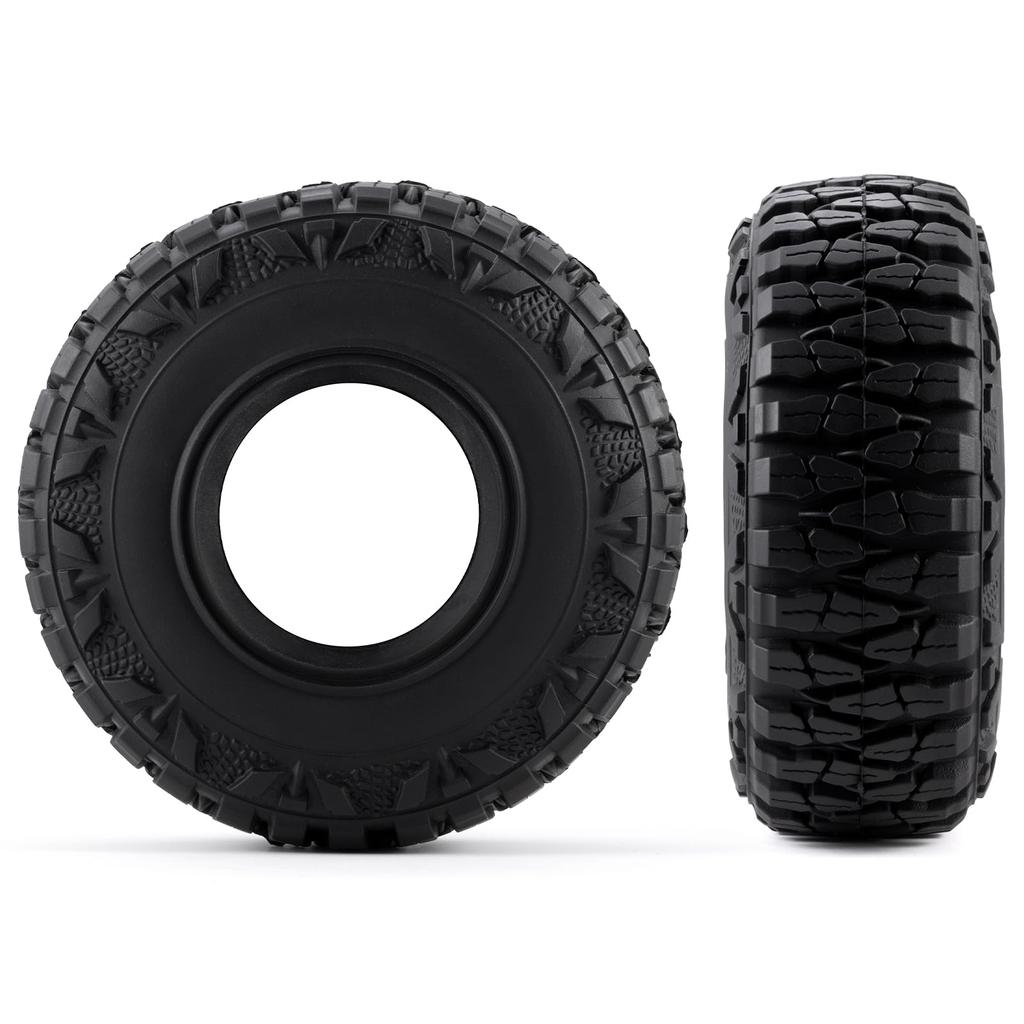 RCMAZO 4PCS 2.2" Crawler Tires with Foam Inserts, 2.2" Mud Terrain Super Grip Soft Sticky Crawler Tires for Axial SCX10 III TRX6 Redcat Gen 8 110 RC