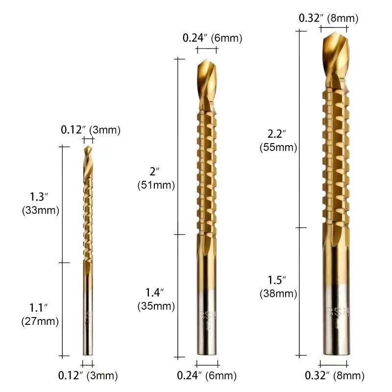 

Sawtooth Pagoda Drill Bit Cobalt containing Drill, Metal Step Drill Set, Alloy Stainless Steel Multi functional Reamer