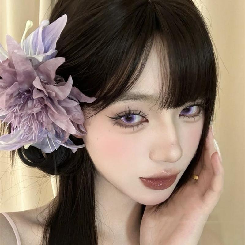 Lily Flower Hair Clip Plastic Flower Hair Claw For Women Girls Sweet Versatile Shark Clip Exquisite Hair Accessories