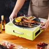 Disposable BBQ Grill Fast Ignition Smokeless Prevent Scalding Shell Portable Outdoor Charcoal Grill for Picnic 28cm