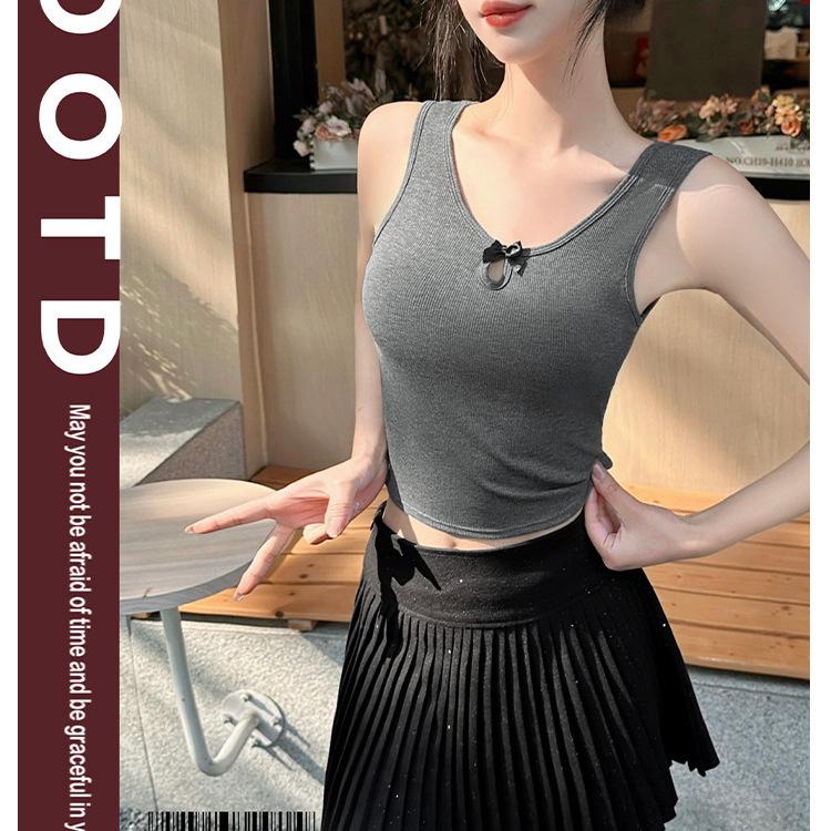 Tanktop Sommer Dünn Schlankmachend und Schlankmachend Tragen Sexy Unterhemd