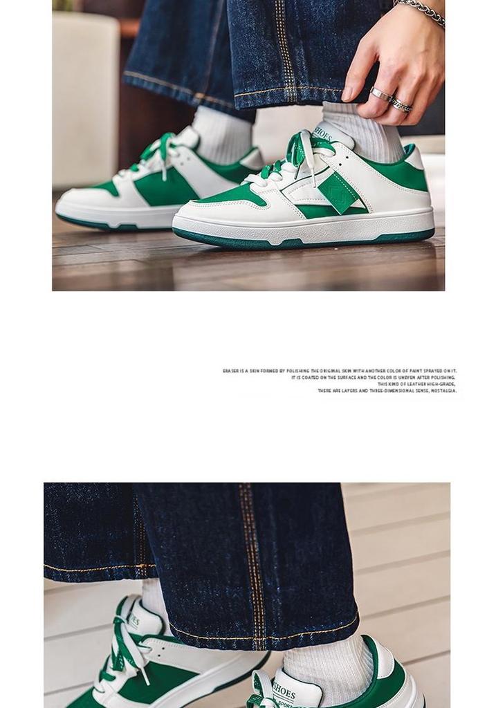 Men's Fashionable White Sneakers: Autumn Campus Casual Sports Style, Korean Trendy Versatile Board Shoes