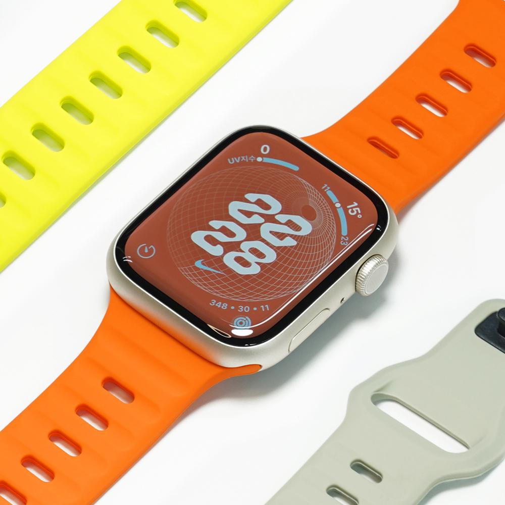 Biltin Apple Watch Silicone Sport Strap Ultra 10 9 8 Se2 (B Type)