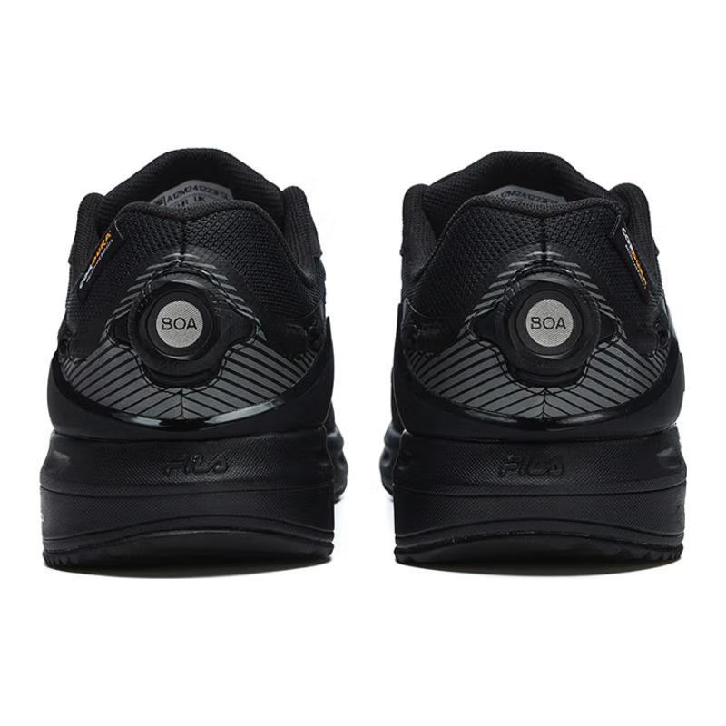Fila LYNX BOA Textile, Synthetic Leather Low Top Casual Shoes Men's Black A12M241223FSL