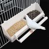 Bird  Food Feeding Dish Parrot Birds Plastic Feeding Bowl Poultry Feeder