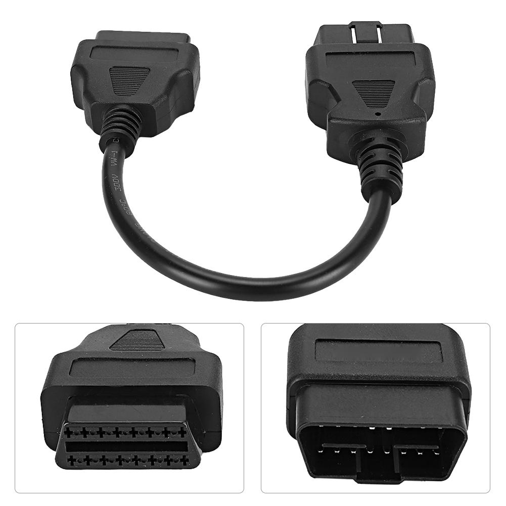 Cablu Extensie OBD 16 Pini 0.3m0.98ft Tată la Mamă Conector Adaptor Diagnostic